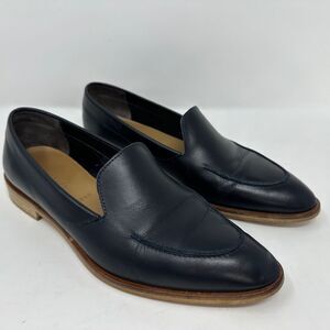 Everlane The Modern Leather Loafer in Midnight Dark Navy Blue Size 7